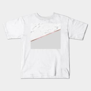 Marble on Dove Grey Kids T-Shirt